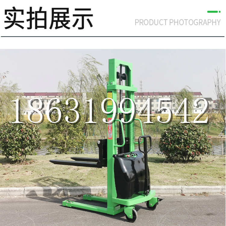 梁园区电动叉车堆高车液压铲车电瓶1吨2吨站驾步行式小型全自动叉车